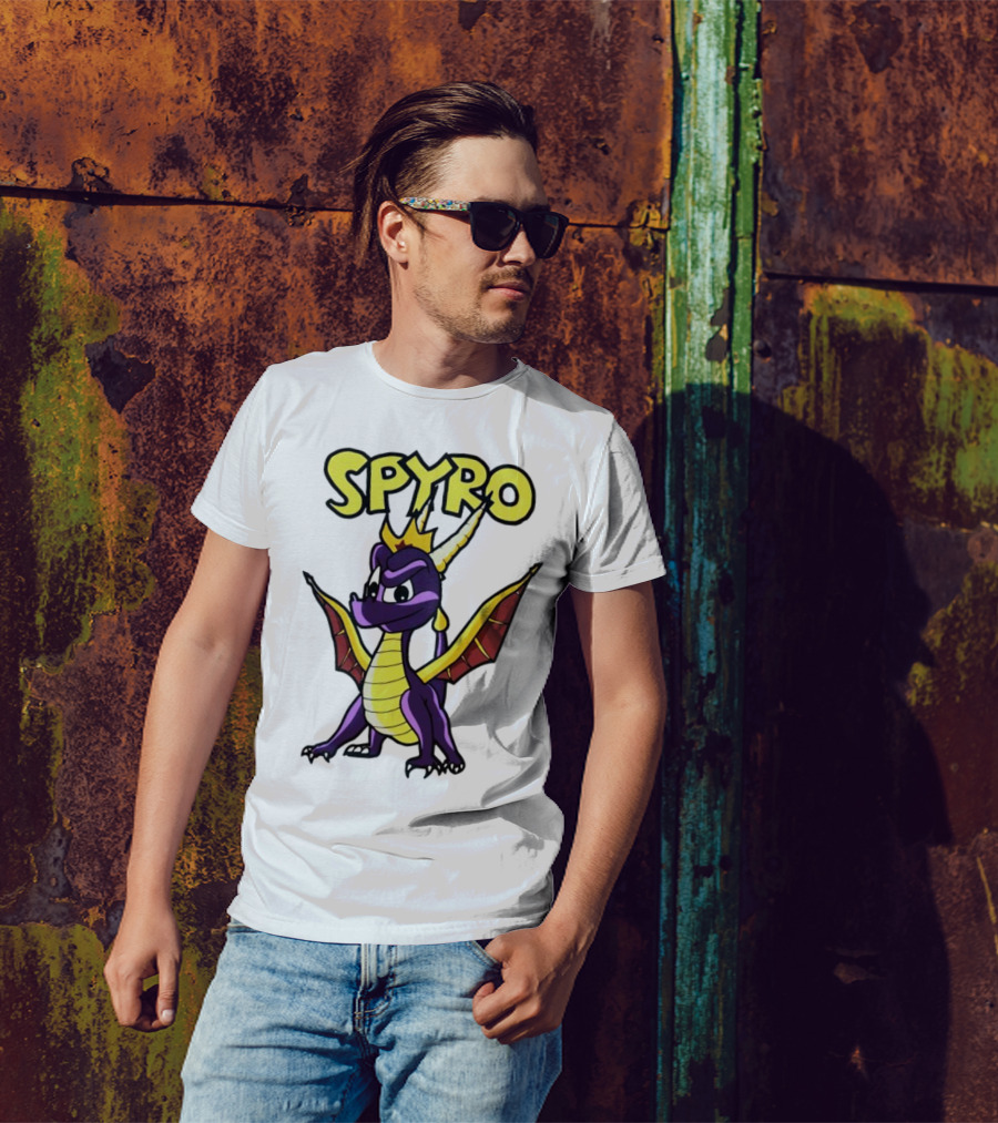 SPYRO The Dragon Hero With Crown And Wings T-Shirt