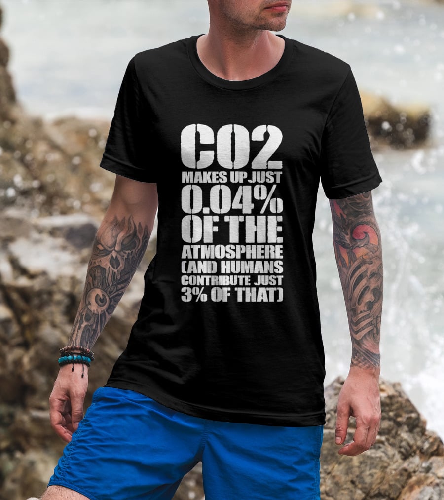 CO2 Makes Up Just 0.04% Of The Atmosphere And Humans Contribute Just 3% Of That T-Shirt
