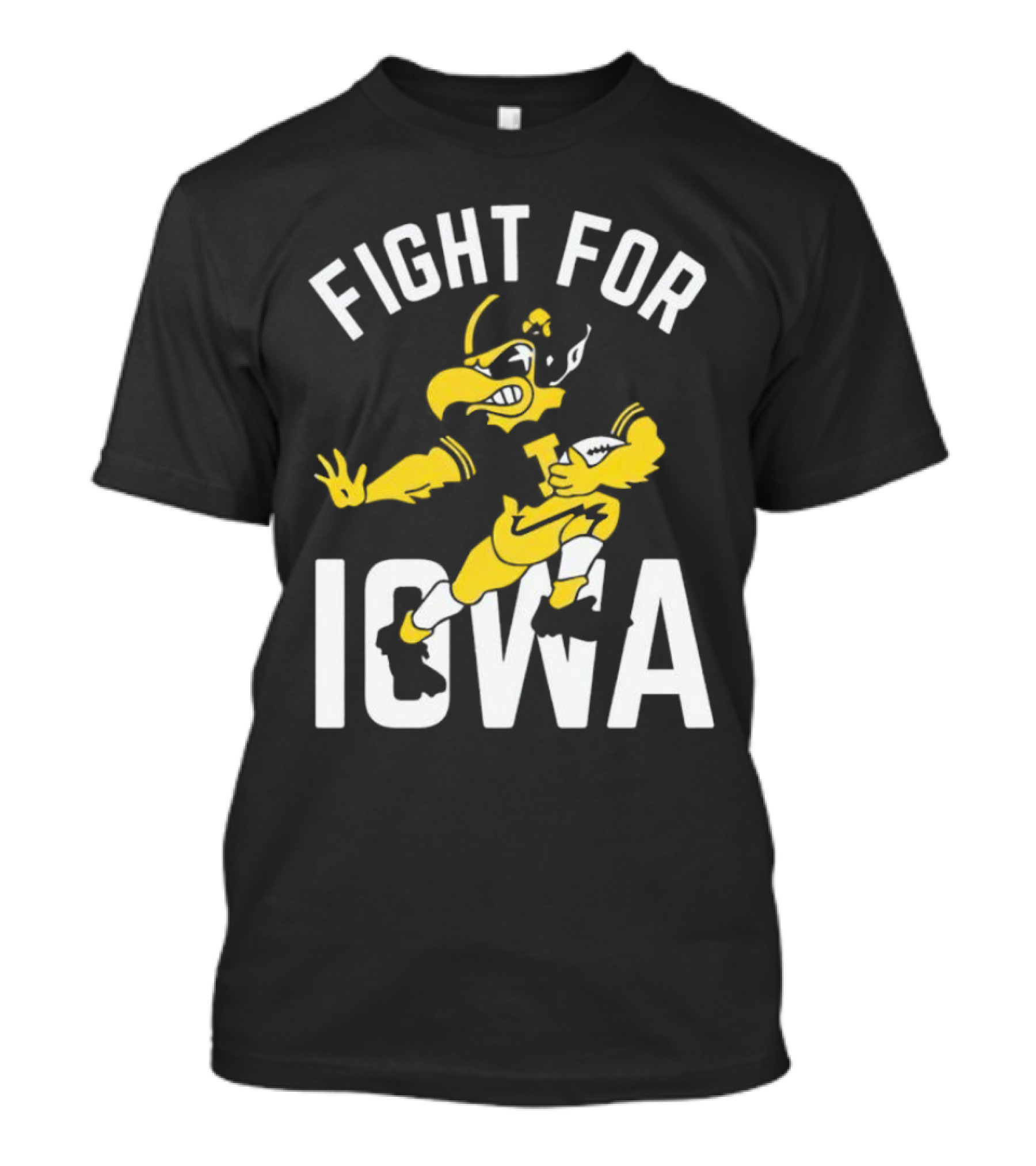Iowa Hawkeyes Fight For Iowa Mascot Football T-Shirt
