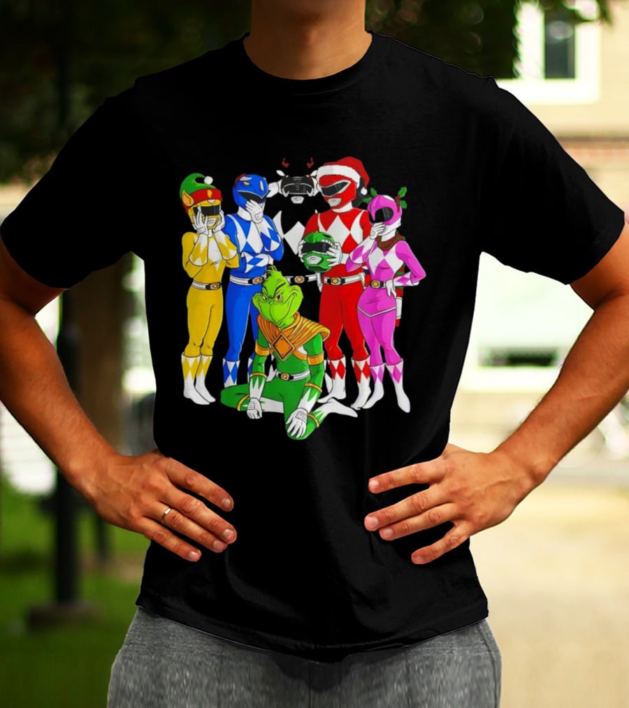 Grinch Rangers Christmas Power T-Shirt