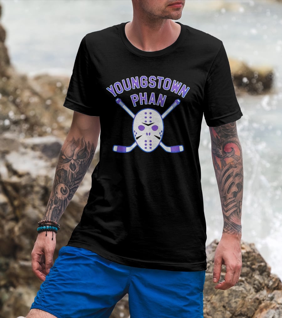 Youngstown Phan Jason Voorhees Mask Hockey Sticks T-Shirt