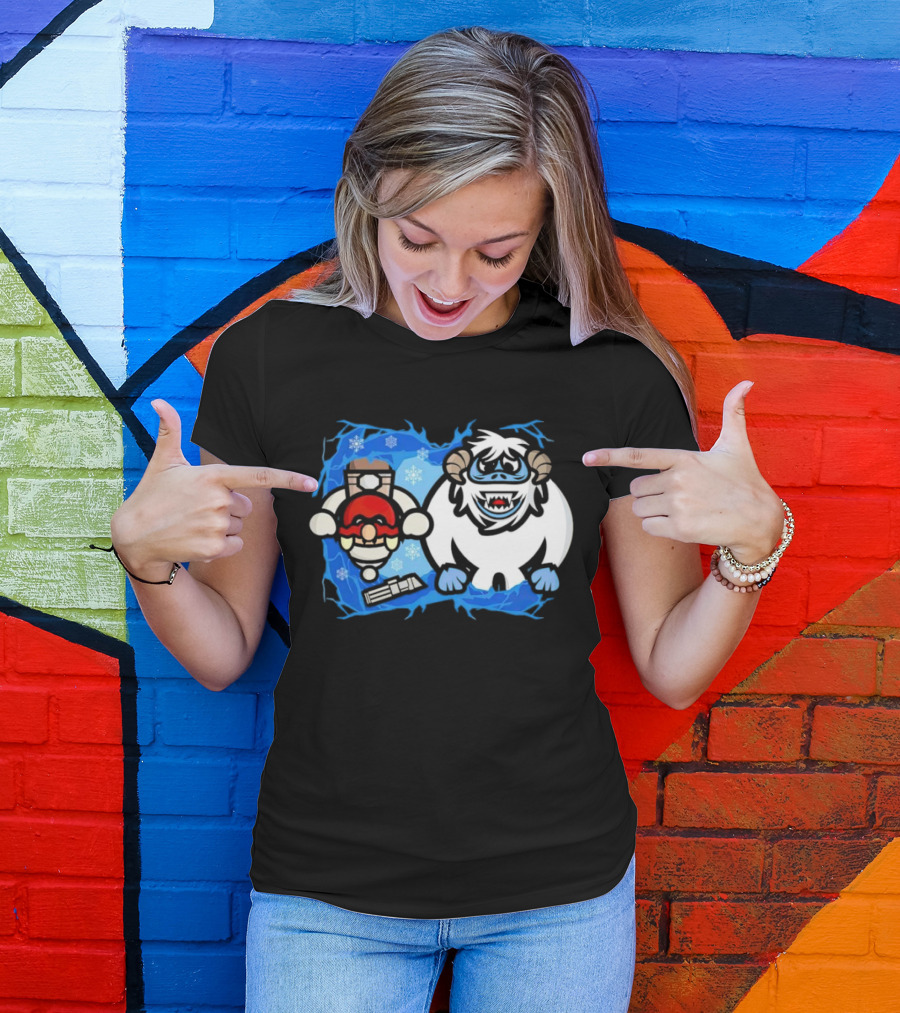 Bumble Wars Cartoon Mario Wampa Battle Ice Hoth T-Shirt