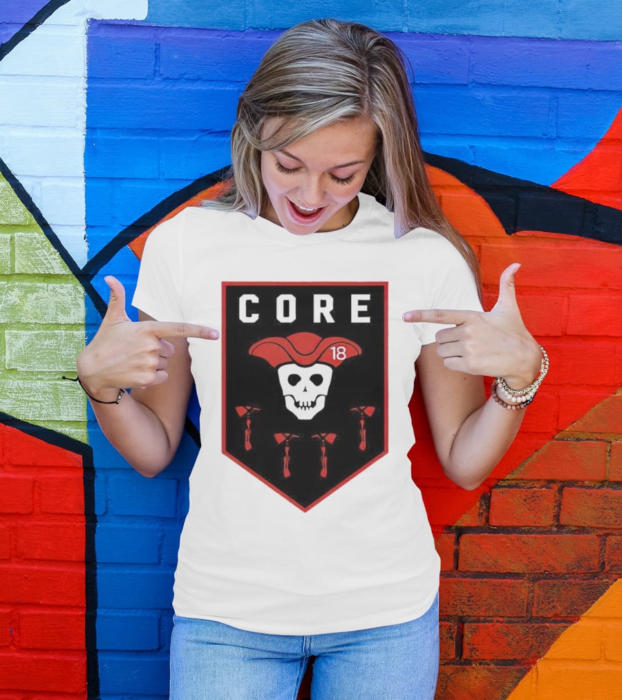 CORE Pirate Skull 18 Emblem T-Shirt