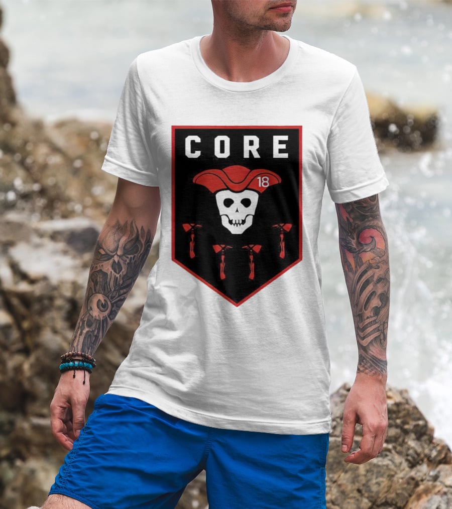 CORE Pirate Skull 18 Emblem T-Shirt