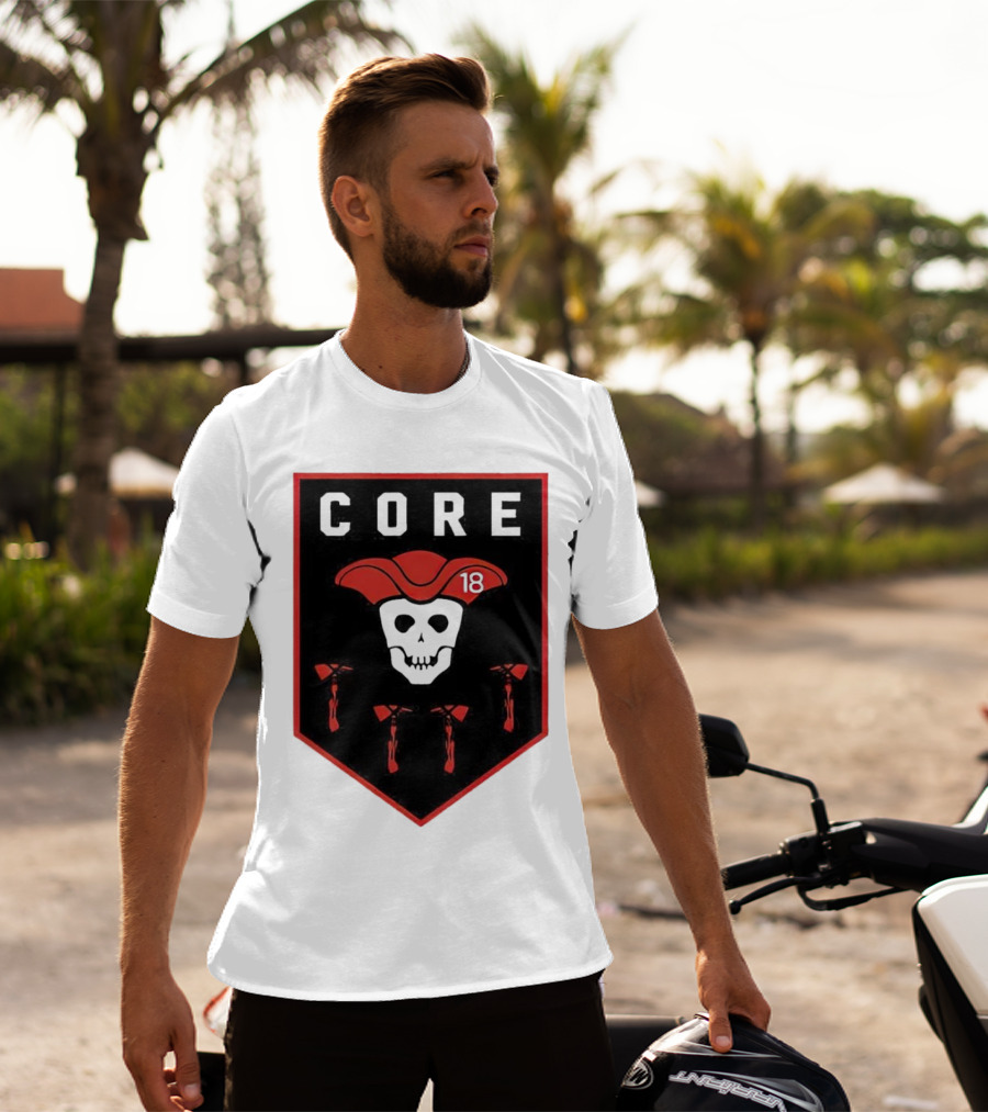 CORE Pirate Skull 18 Emblem T-Shirt