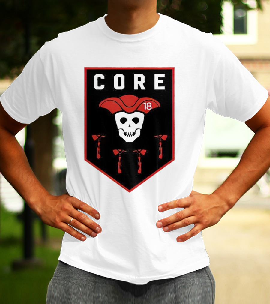 CORE Pirate Skull 18 Emblem T-Shirt