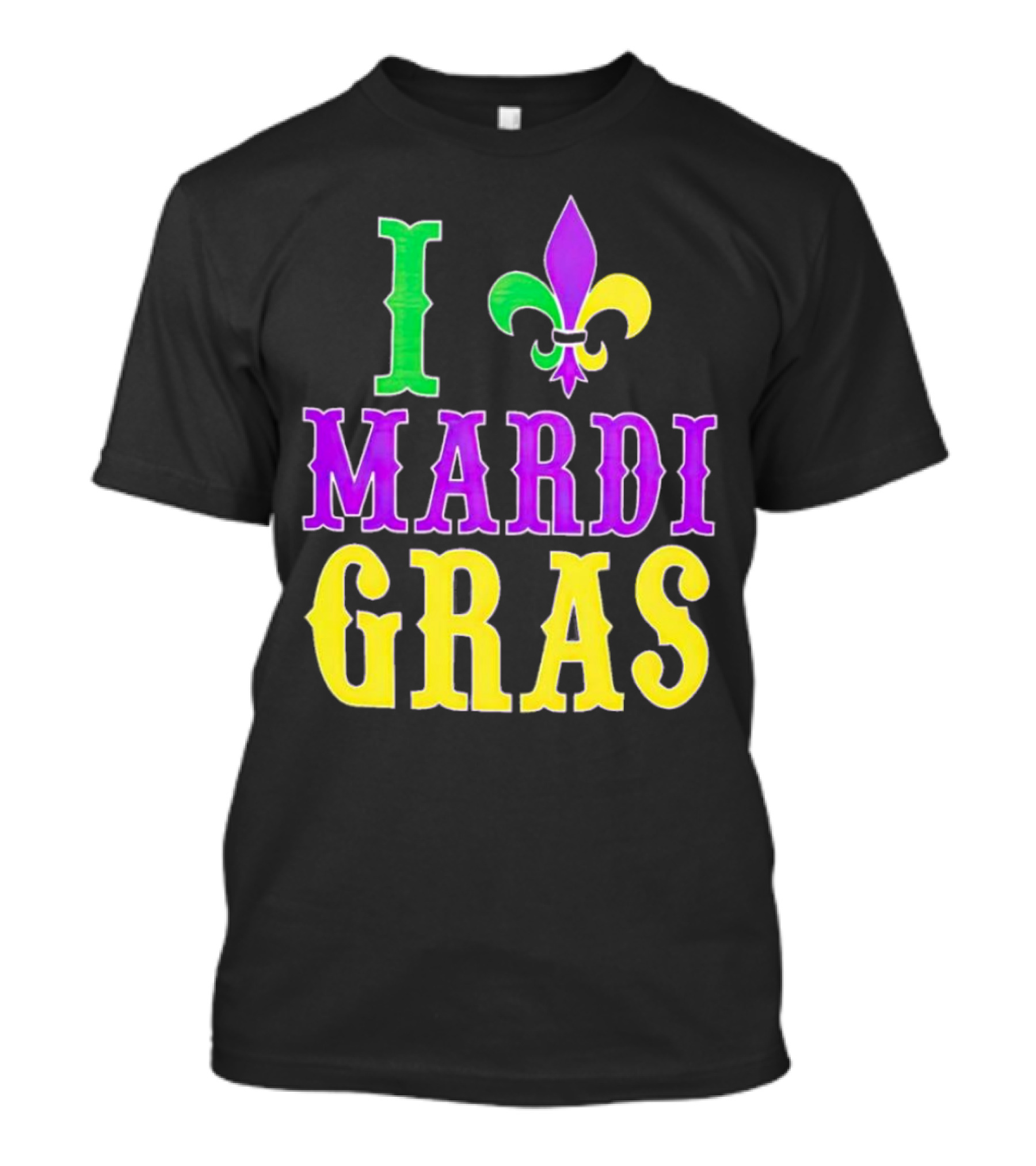 I ❤️ Mardi Gras Fleur-de-Lis T-Shirt