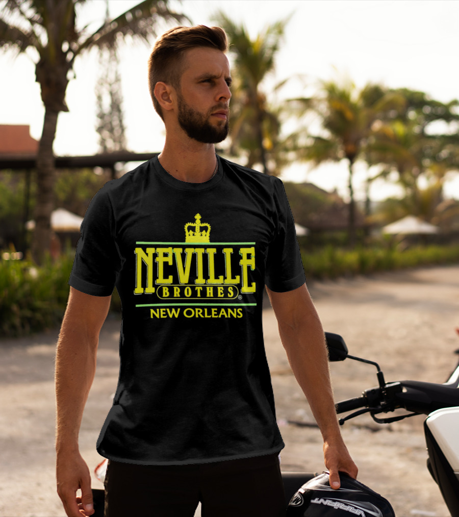 Neville Brothers Crown Logo New Orleans T-Shirt