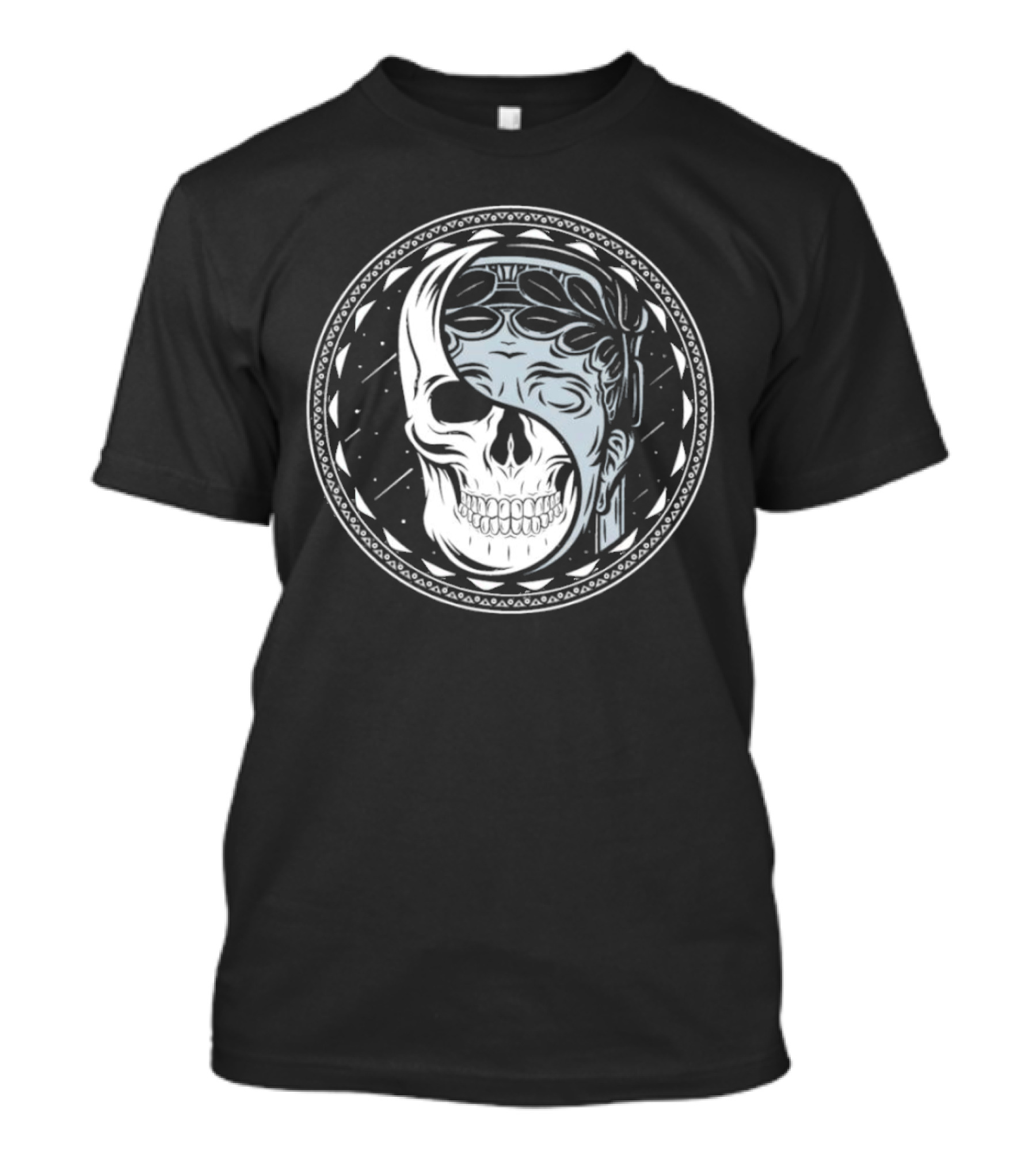 Skull Guardian Yin Yang Mask Fusion T-Shirt