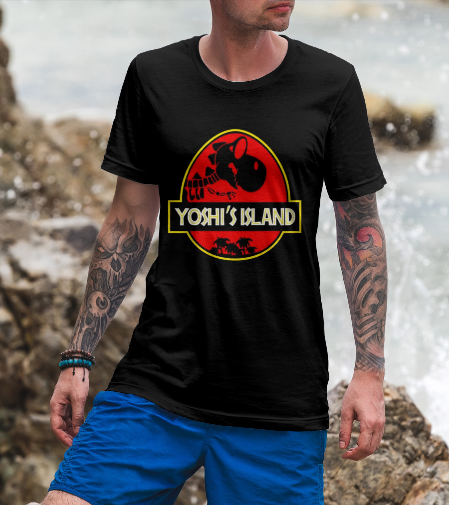 Jurassic Park Yoshi’s Island Logo Crossover T-Shirt