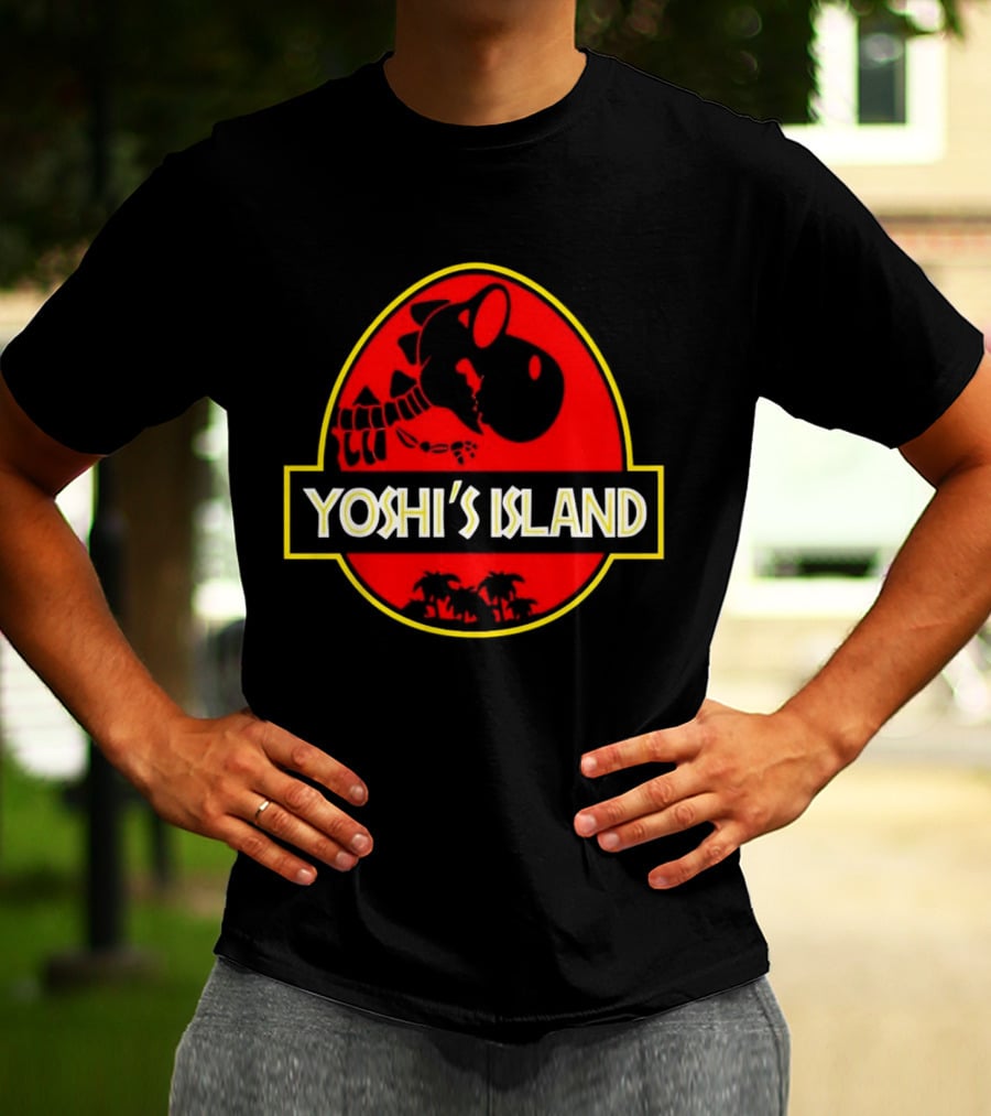 Jurassic Park Yoshi’s Island Logo Crossover T-Shirt