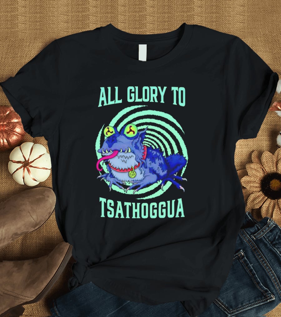 All Glory To Tsathoggua Spiral Eyed Creature T-Shirt