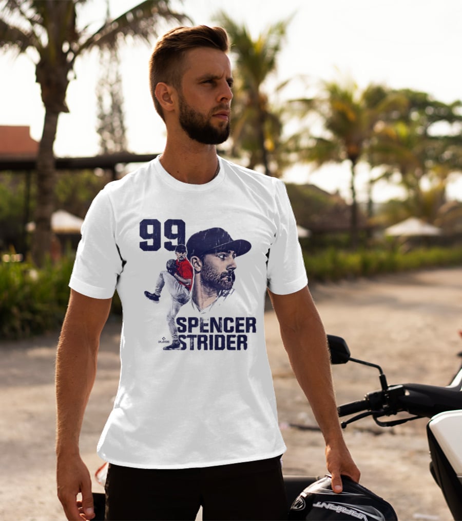 Spencer Strider 99 Atlanta Braves Vintage Players T-Shirt
