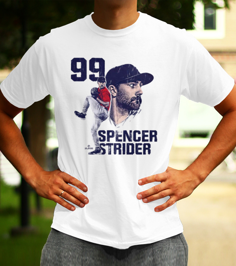 Spencer Strider 99 Atlanta Braves Vintage Players T-Shirt