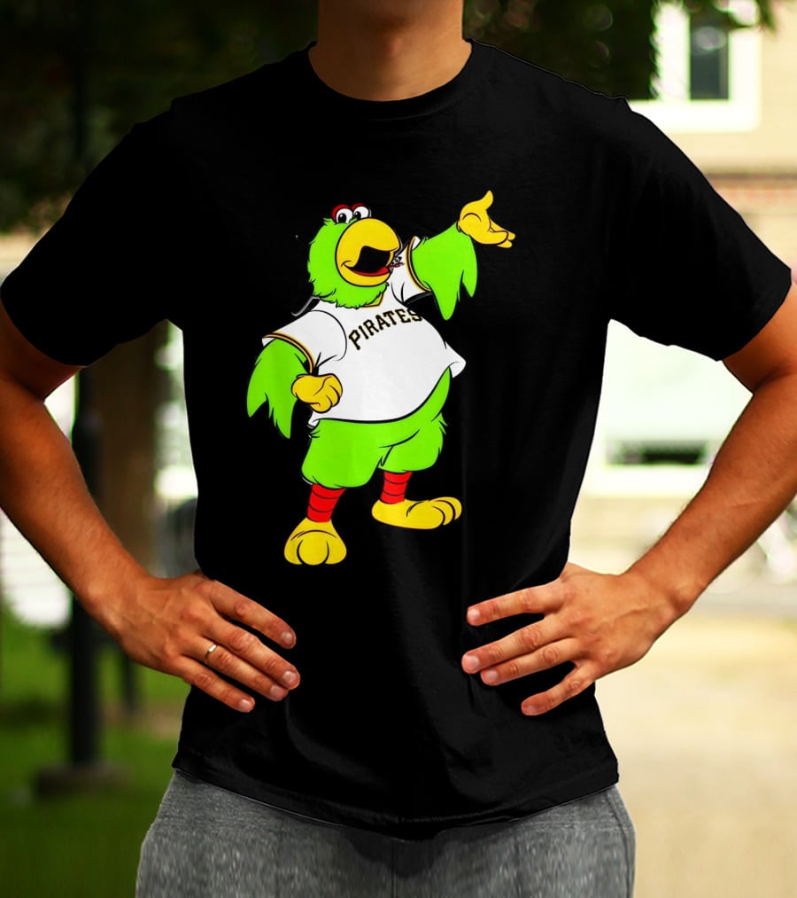 Pittsburgh Pirates Parrot Mascot Cheerful T-Shirt