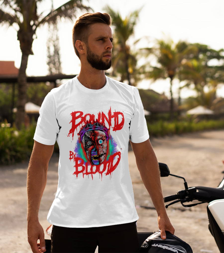 Bound By Blood Horror Mask Horror Clown T-Shirt
