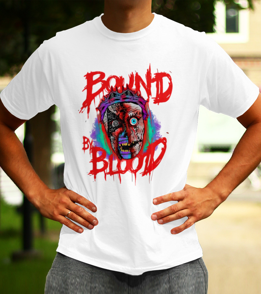 Bound By Blood Horror Mask Horror Clown T-Shirt