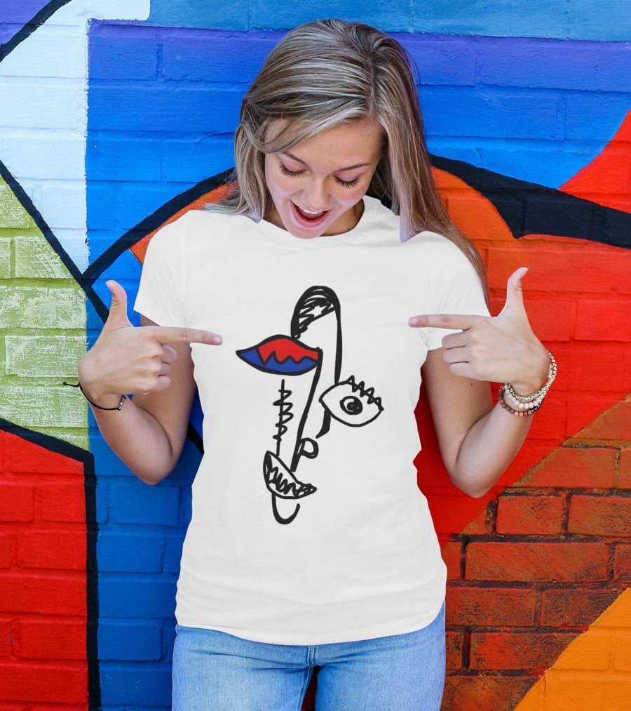Beyond Graf’s Latest Abstract Picasso Face Disconnected Lines And Shapes T-Shirt