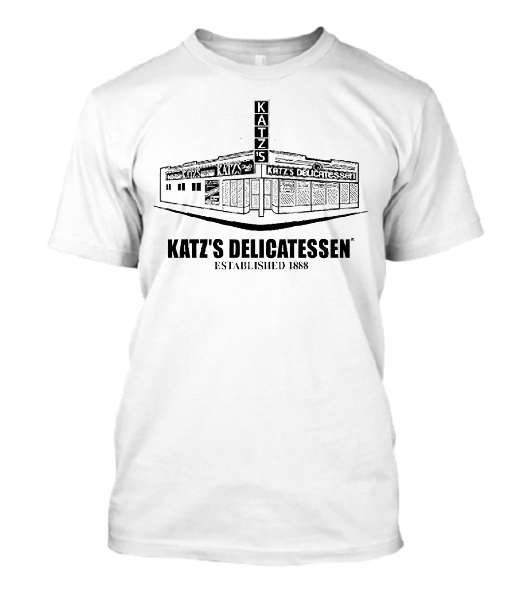 Katz’s Delicatessen Established 1888 Iconic New York Deli Building T-Shirt