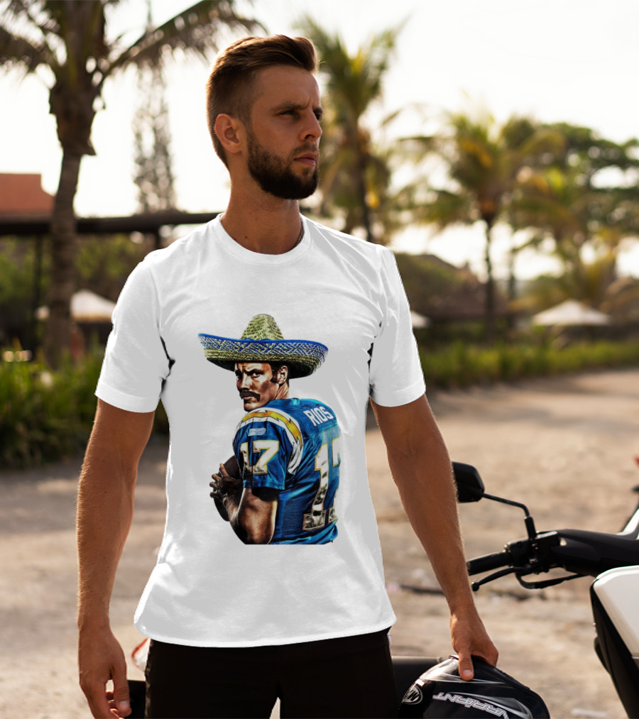 Rios 17 Los Angeles Chargers Sombrero T-Shirt