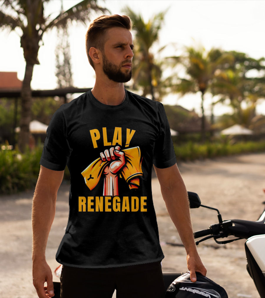 Play Renegade Hand Holding Yellow Towel T-Shirt