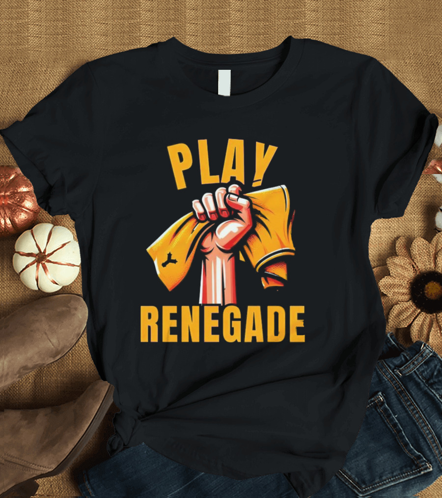 Play Renegade Hand Holding Yellow Towel T-Shirt