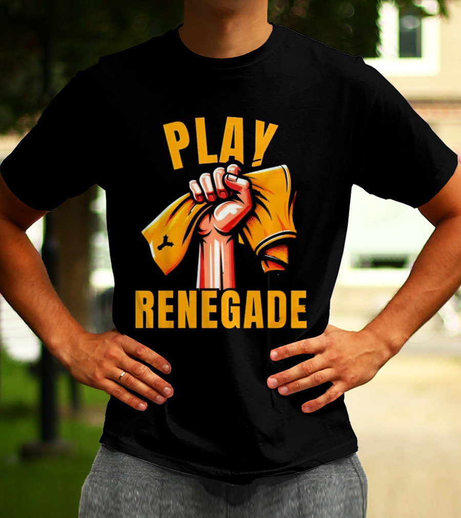 Play Renegade Hand Holding Yellow Towel T-Shirt