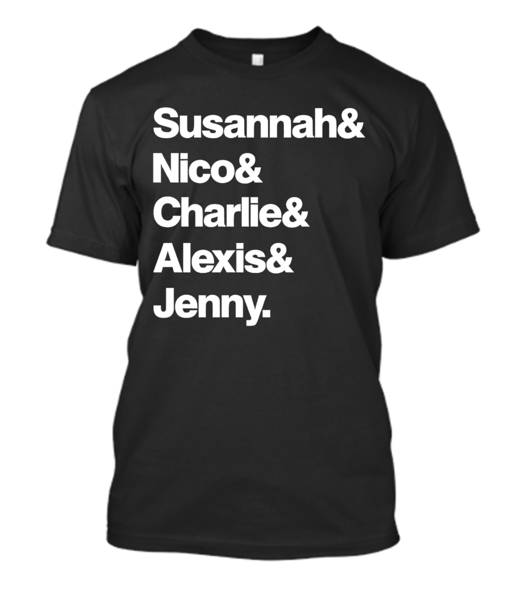 Susannah Nico Charlie Alexis Jenny Ampersand Series T-Shirt