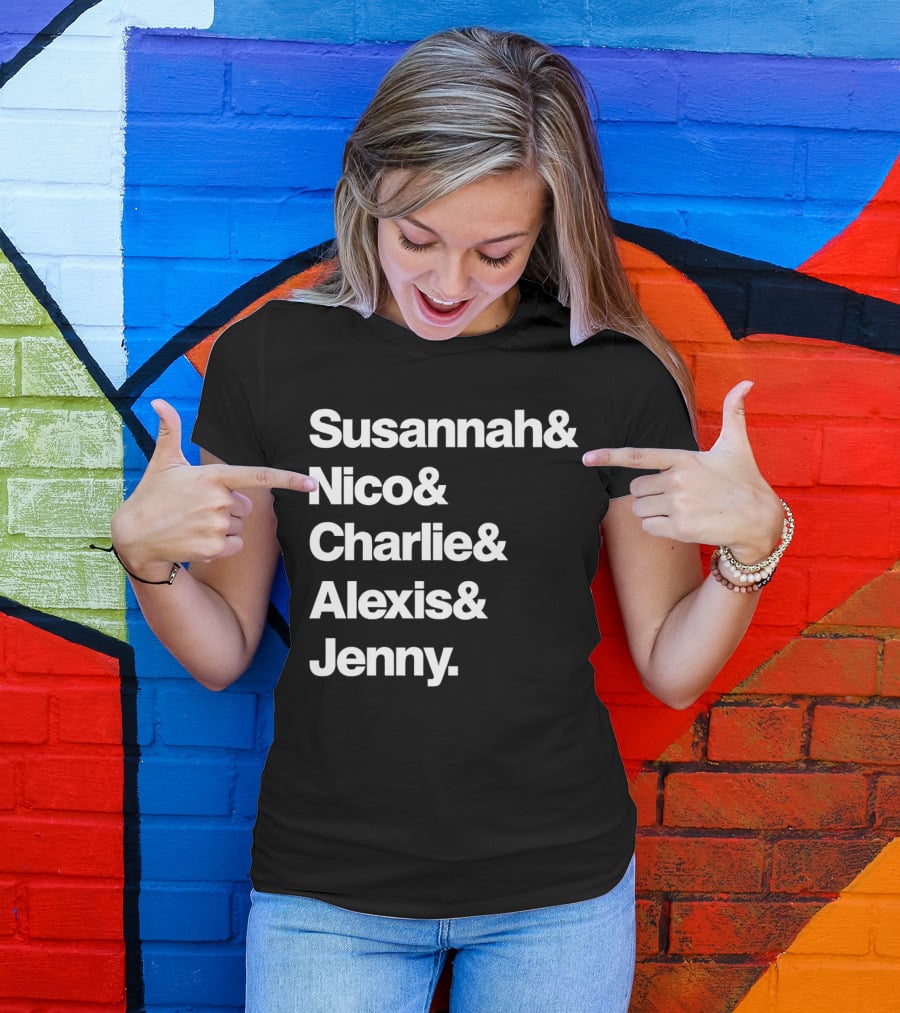 Susannah Nico Charlie Alexis Jenny Ampersand Series T-Shirt