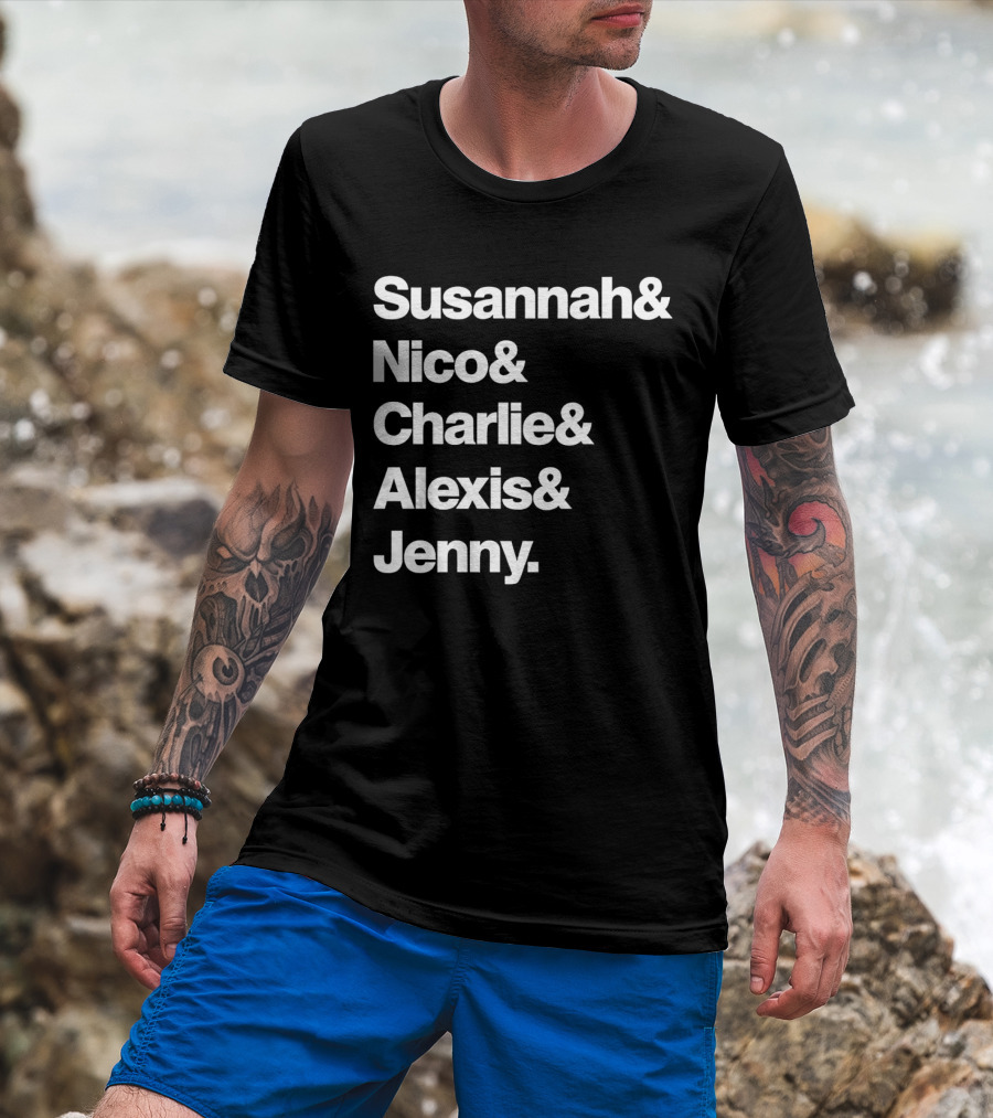 Susannah Nico Charlie Alexis Jenny Ampersand Series T-Shirt