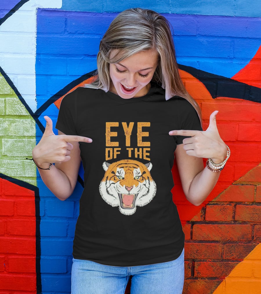 Eye Of The Tiger Fierce Roaring Tiger Face T-Shirt