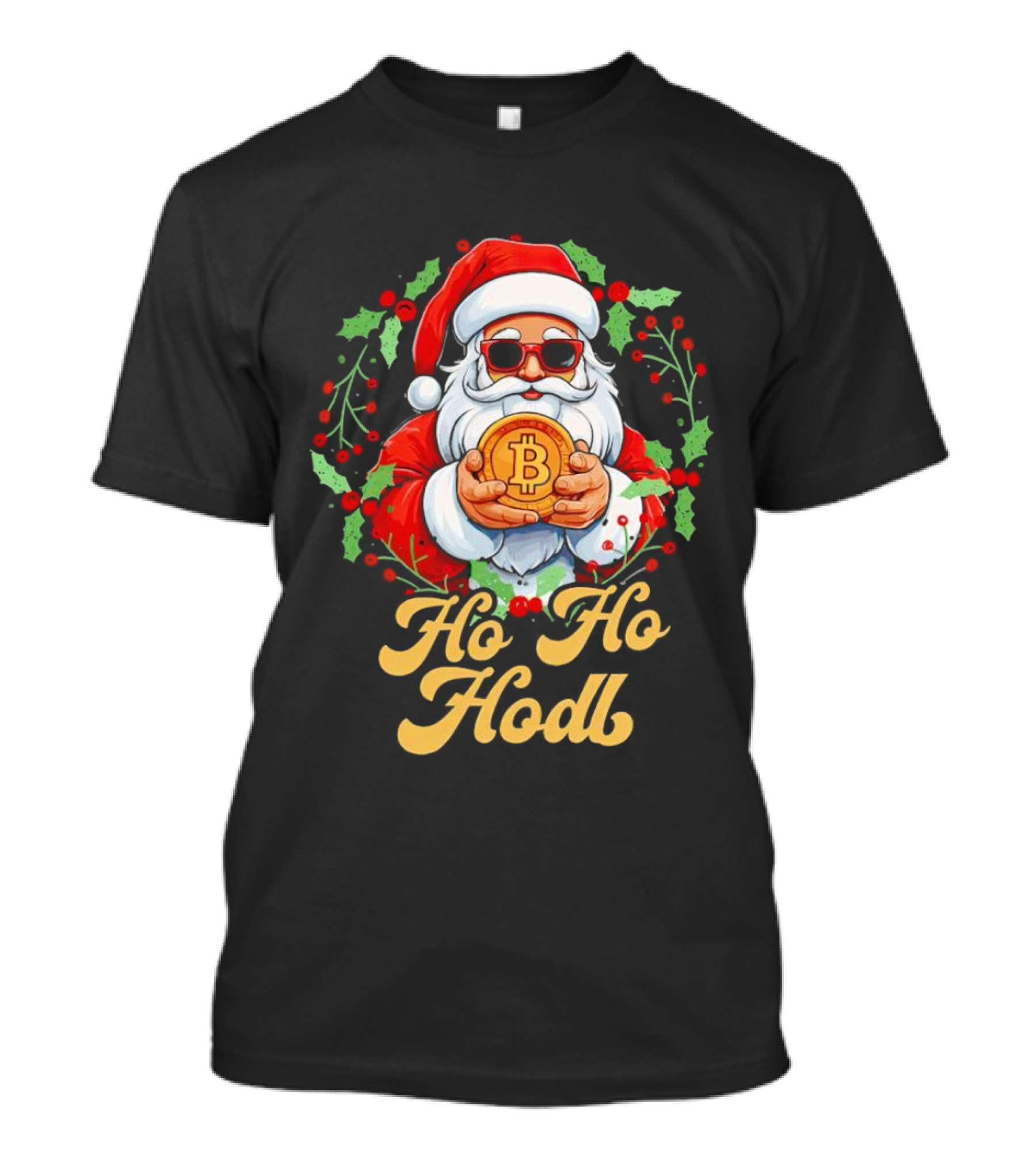 Ho Ho Hodl Santa Bitcoin Christmas T-Shirt