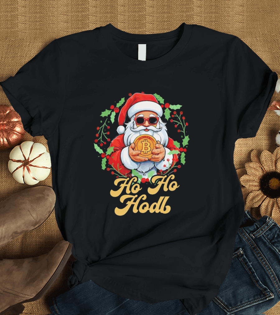 Ho Ho Hodl Santa Bitcoin Christmas T-Shirt