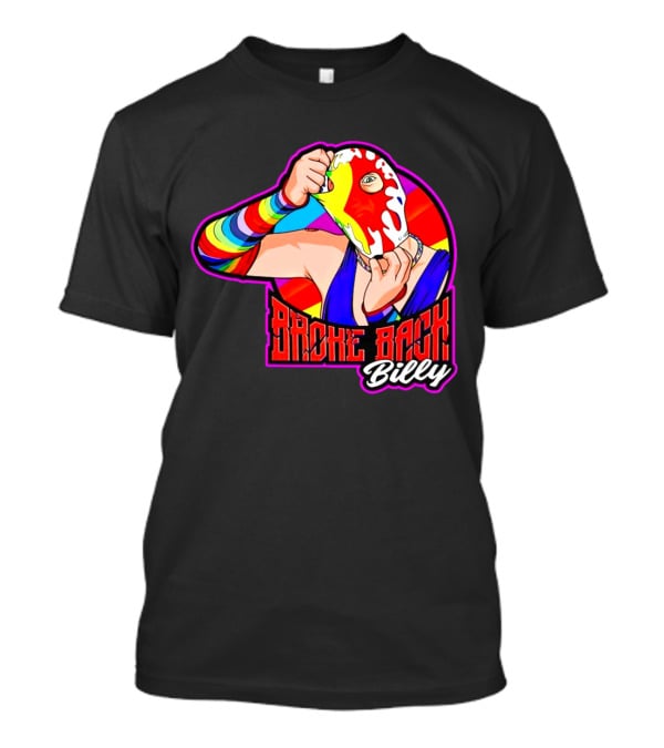Broke Back Billy Colorful Wrestling Mask T-Shirt