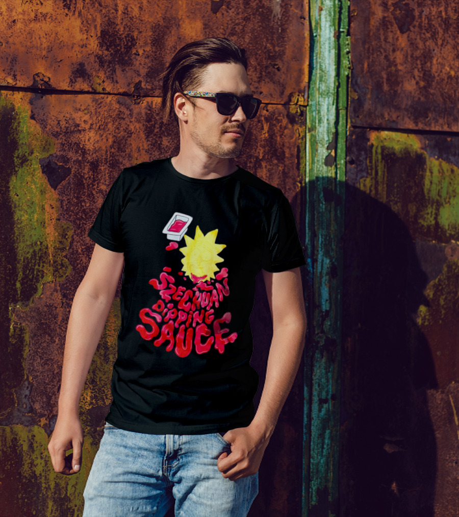 Rick And Morty Szechuan Dipping Sauce Melting Face T-Shirt
