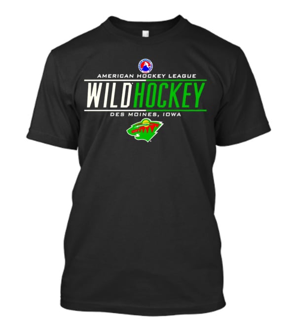 American Hockey League Wild Hockey Des Moines Iowa T-Shirt