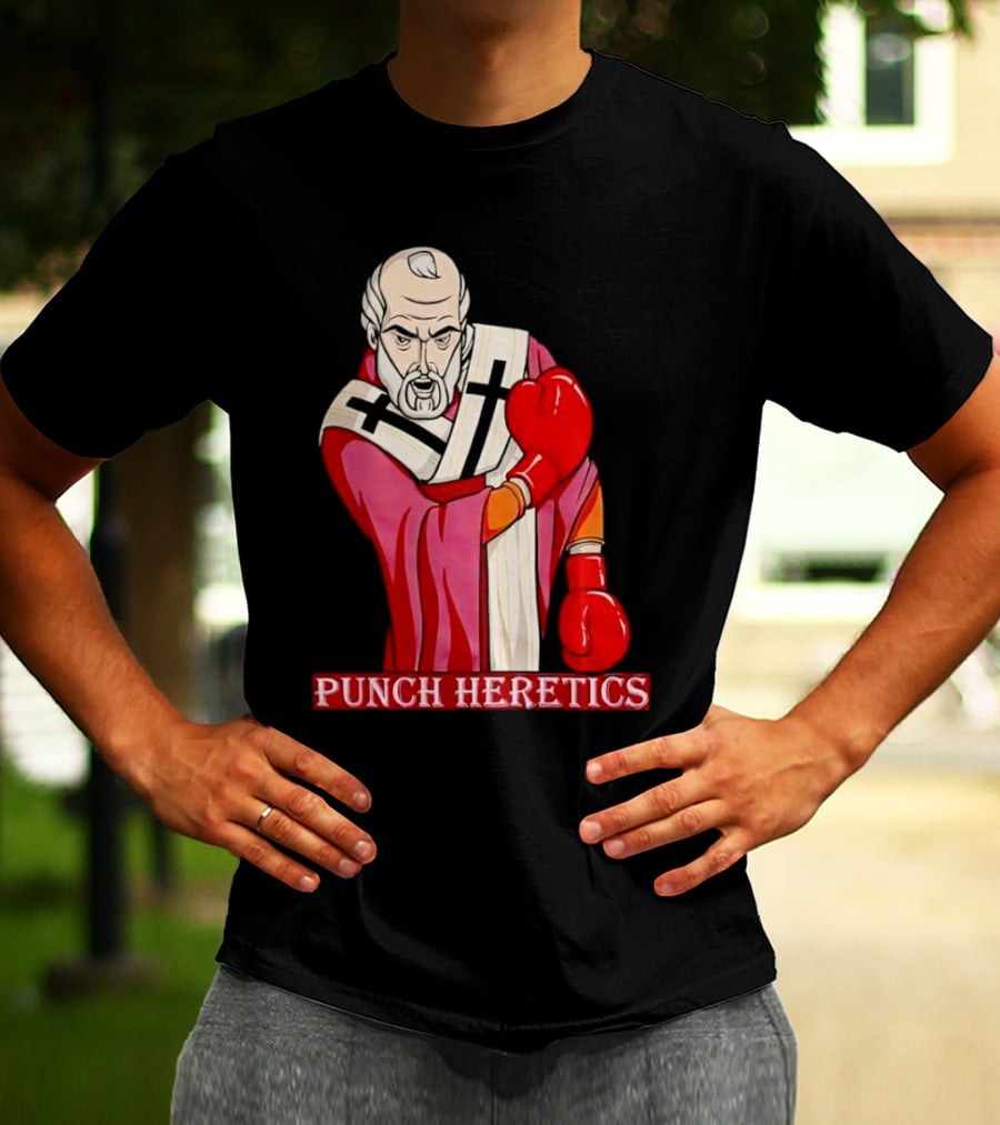Punch Heretics Boxing Bishop Iconic T-Shirt