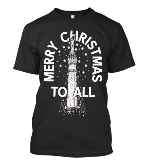 Merry Christmas To All Lights Monument T-Shirt