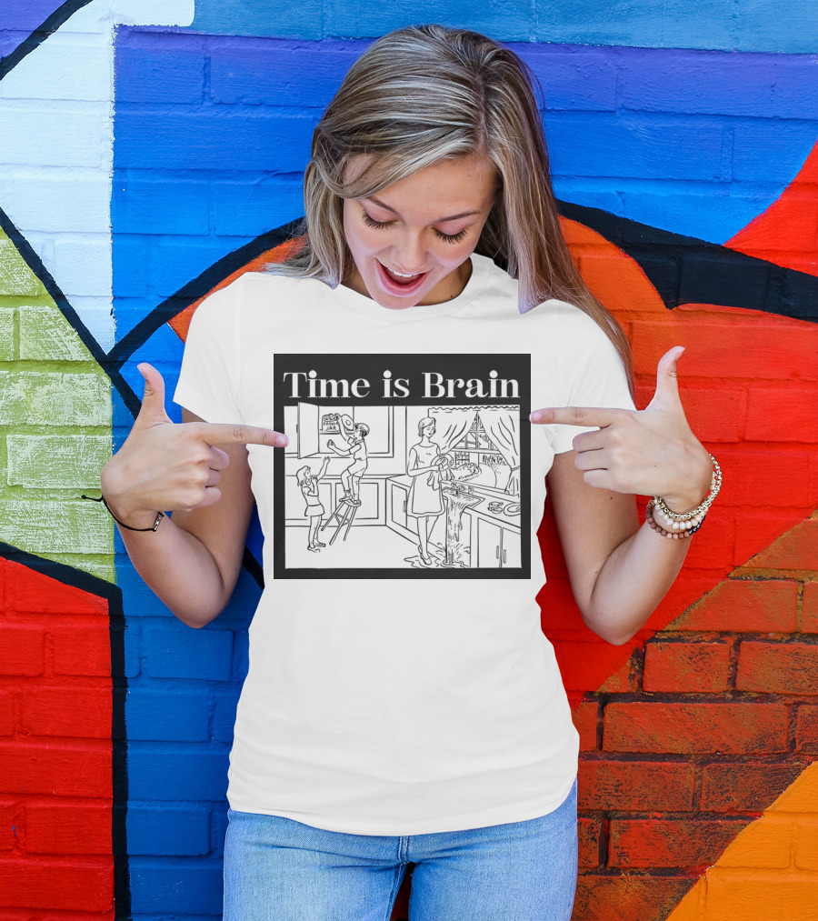 Time Is Brain Kitchen Scene Classic T-Shirt