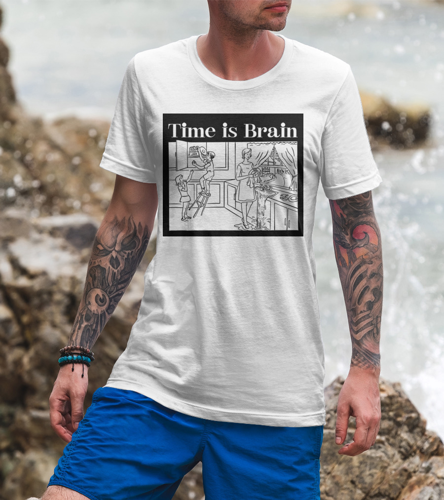 Time Is Brain Kitchen Scene Classic T-Shirt