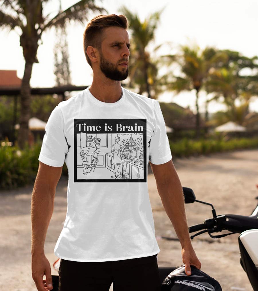 Time Is Brain Kitchen Scene Classic T-Shirt