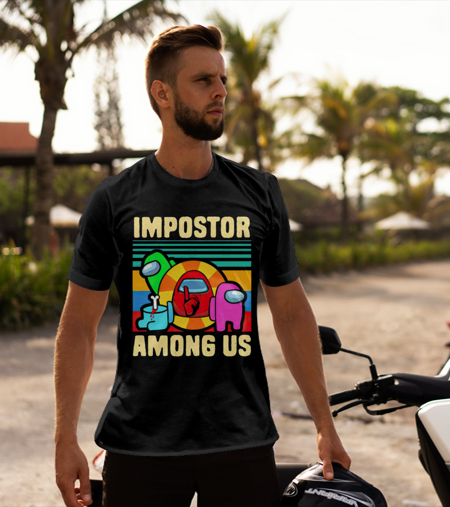 IMPOSTOR AMONG US Retro Crewmate T-Shirt