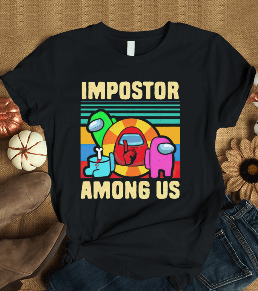 IMPOSTOR AMONG US Retro Crewmate T-Shirt