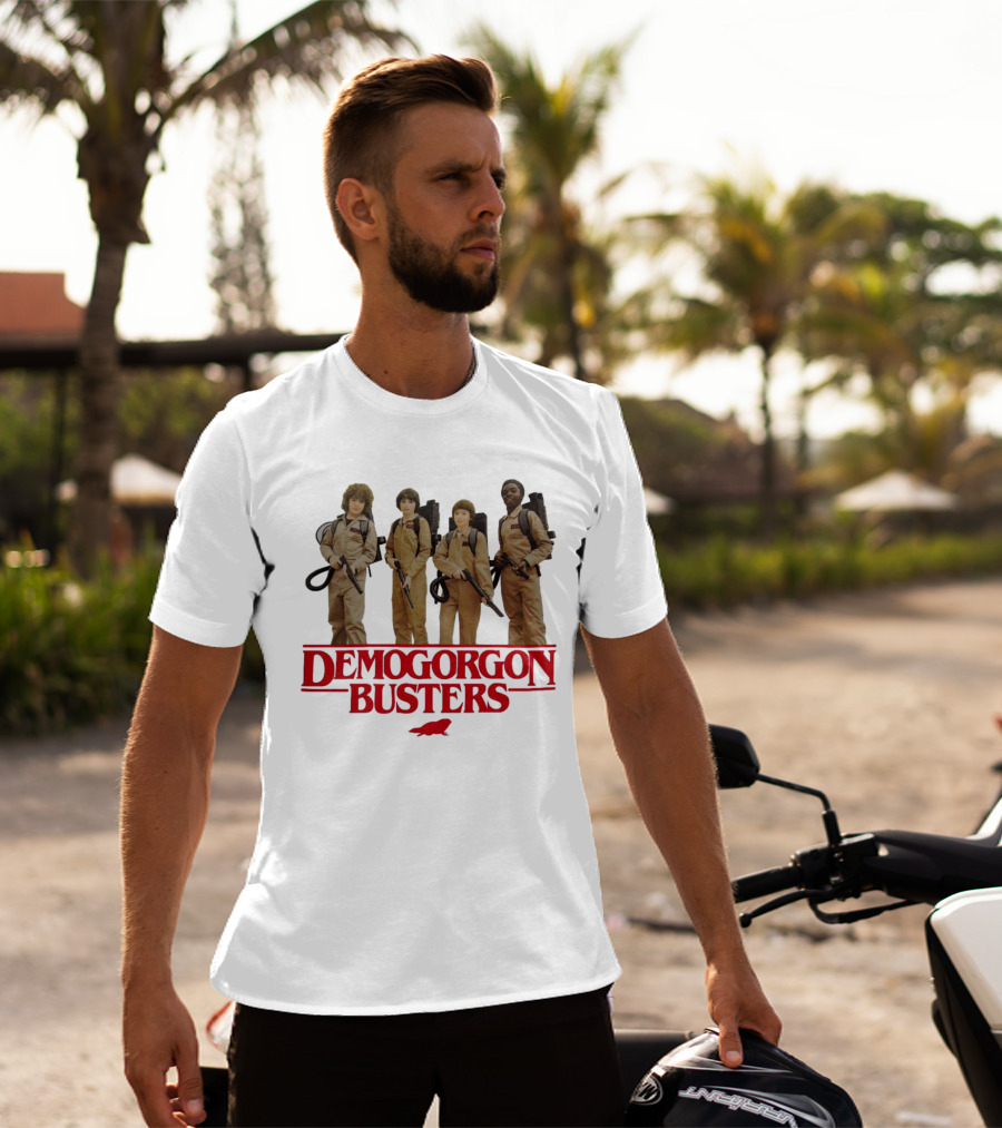 Cleveland Browns Stranger Things Demogorgon Busters Ghostbusters T-Shirt