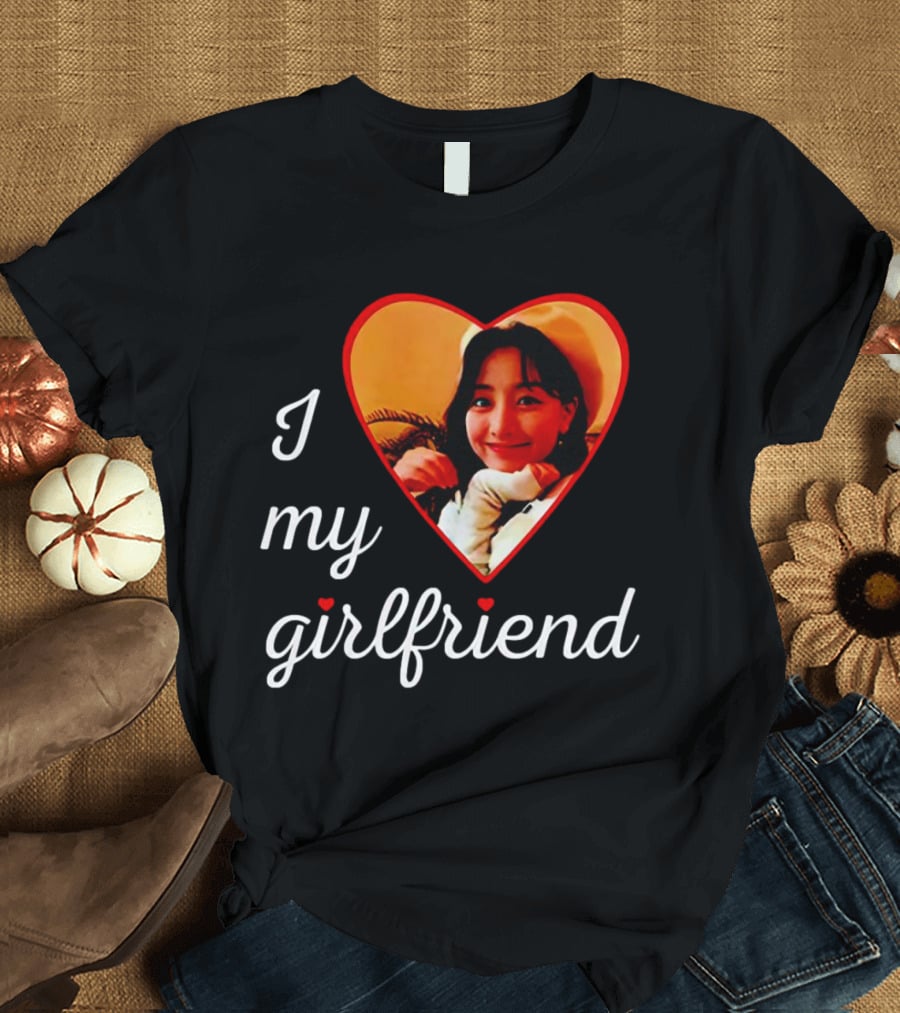 I Love My Girlfriend Jihyo Heart Photo T-Shirt