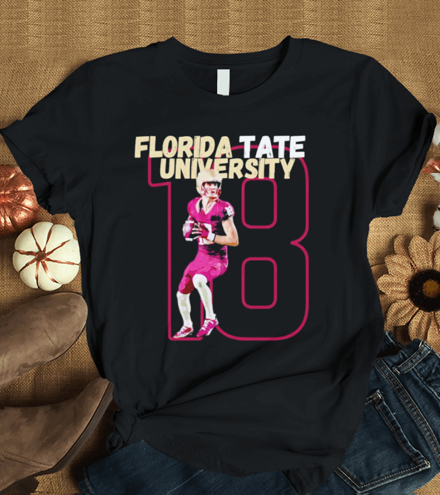 Florida Tate University Football 18 Hopkins Player Action T-Shirt