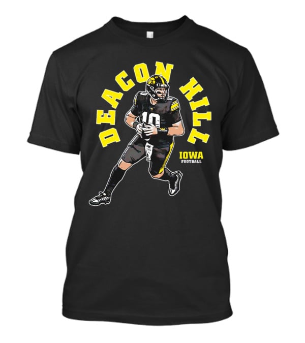 Deacon Hill Iowa Football Cartoon Player Number 10 T-Shirt