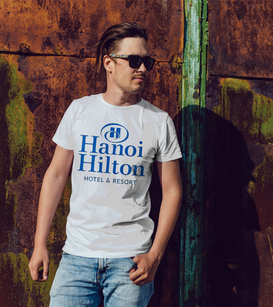 Hanoi Hilton Hotel And Resort Logo Emblem T-Shirt