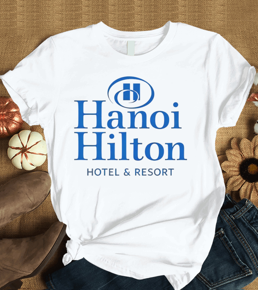 Hanoi Hilton Hotel And Resort Logo Emblem T-Shirt