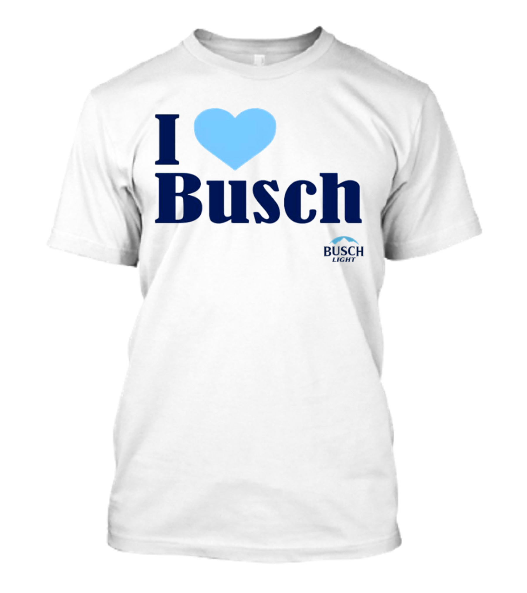 I Love Busch Light Busch Heart T-Shirt